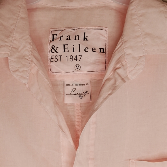 Frank & Eileen Barry Pink Salmon Sheer Buttoned - Picture 13 of 13